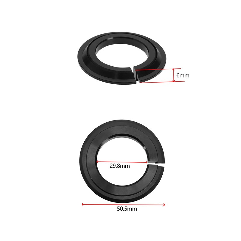 ECSiNG 1 Set Bicycle Front Fork Adapter Conical Steering Ring