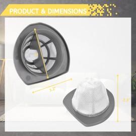 Nispira 2033 20334 1611508 Lightweight Vacuum Filter Replacement with Foam For Bissell Featherweight Stick Bagless Cleaner 20331, 20333, 20336, 20339, 2033M, 1 Pack