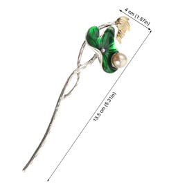 PACKOVE Lotus Flower Hair Chopstick Retro Hairpin for Elegant Hairstyles Durable and Lightweight Hair Accessories for Women Chinese Style Vintage Hair Stick for Hanfu