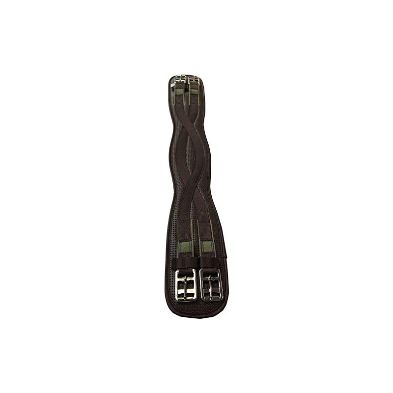 Kincade Anti-Chaffe Shaped Elastic Dressage Girth - Black: 18