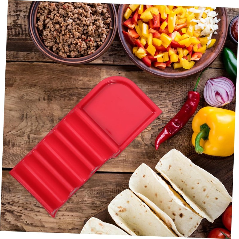 Plato Para Tacos y Tortillas Soporte De Plástico Divisor Para