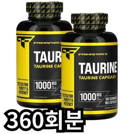 Primaforce Taurine 1000mg capsule, 1 unit, 360 servings / 프리마포스 타우린 1000mg 캡슐, 1개, 360회분