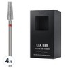 BESSIE Leabit dome barrel hard XF nail bit, 4 pieces, silver / BESSIE 리아비트 돔배럴하드 XF 네일비트, 4개, 실버