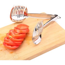 KOKSI Handheld Stainless Steel Fruit and Vegetable Slicer, Ideal for Tomato, Lemon