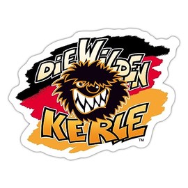 Spreadshirt Die Wilden Kerle Logo Germany Flag Sticker, 10 x 10 cm, Matt White