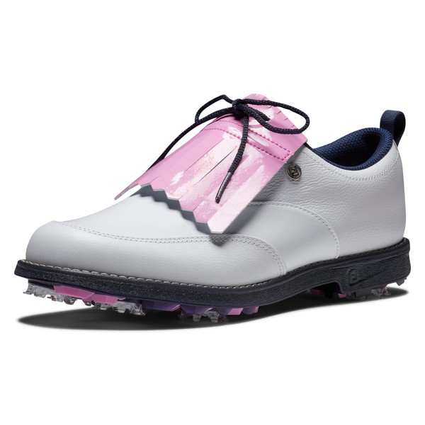 FootJoy Women's Premiere Series-Issette Golf Shoe, White/Pink, 7