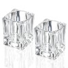 Ezymivs 2PCS Cocktail Pick Holder, Clear Acrylic Toothpick Holder Rhombu