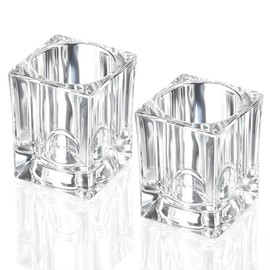 Ezymivs 2PCS Cocktail Pick Holder, Clear Acrylic Toothpick Holder Rhombu Toothpick Dispenser Portable Decorative Tooth Pick Box Fruit Picks Holders for Table Kitchen Home Restaurant Party
