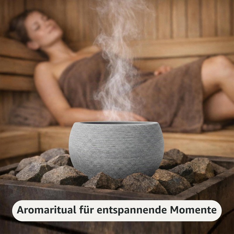FloraVigo Sauna Aroma Bowl 10.5 x 6 cm, Aromatherapy Bowl