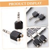 Kisangel 3pcs RCA to Audio Splitter Adapter Dual RCA to