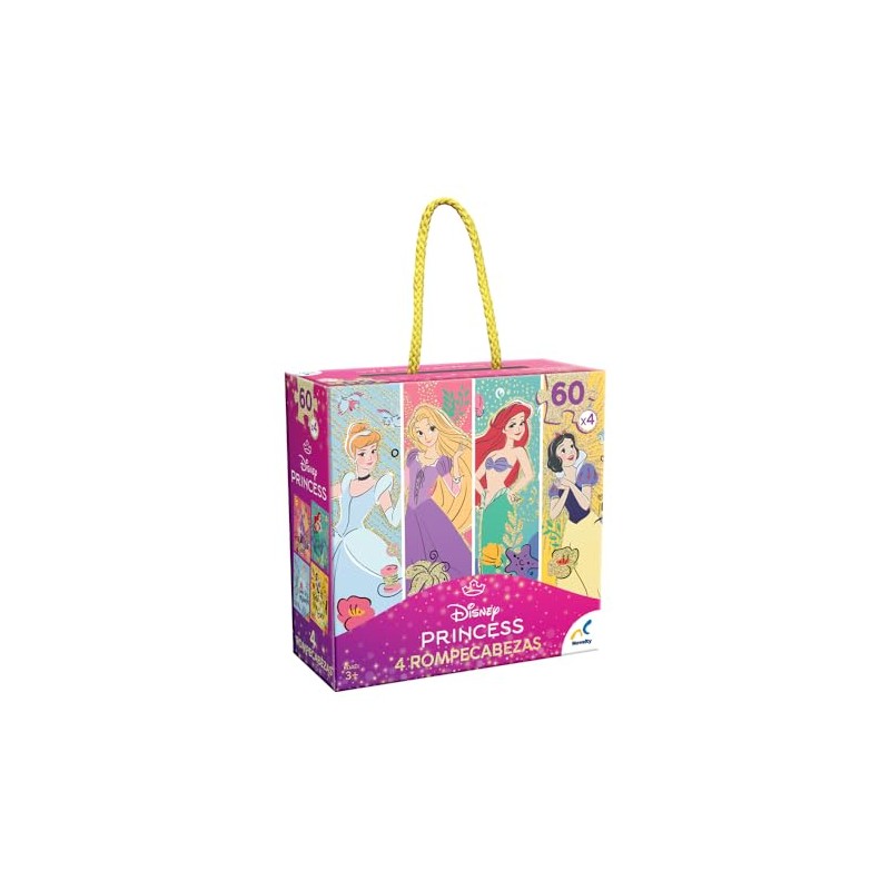 Novelty Corp Rompecabezas 4 En 1 Princesas 60 Piezas X