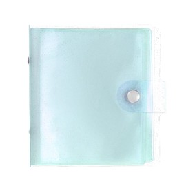 sourcing map 1 Pcs Mini Photo Album, 36 Pockets 4x4 Portable Kpop Photocard Holder Credit Card Holder for Mini Camera Snap Instant Cameras Travel Photos Credit Cards, Blue