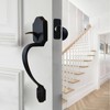 Comfhouse Front Door Lock Handle, Entry Handleset Exterior with Interior