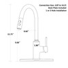 Peppermint Kitchen Sink Faucet Pull Down Matte White Kitchen Faucets