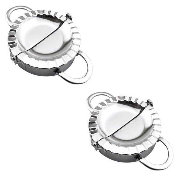 SagaSave 2 Pcs Dumpling Maker Stainless Steel Dumpling Mold Wonton