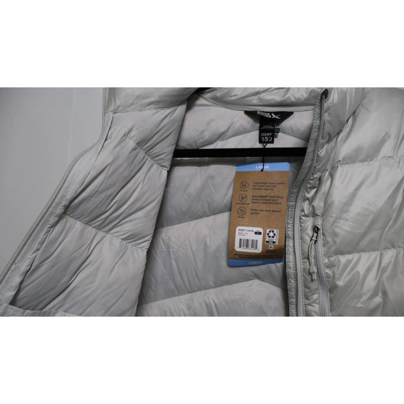 Eddie Bauer Womens Packable Down Lightweight Puffer Jacket, Silver, Sizes