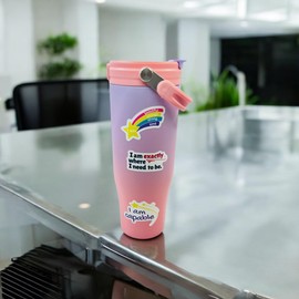 Waterproof Vinyl Affirmation Stickers - Positive Quotes, Inspirational Notes & Motivational Messages - Durable, Weatherproof, Versatile - Perfect for Laptops, Water Bottles, Journals (2.5" x 25 Pack)