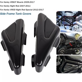 Unbranded Gloss Black Tank Side Frame Covers For Harley V-ROD VRSCF VRSCAW VRSCDX VRSCD