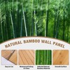 EYAYEN Natural Bamboo Wall Panel for Interior Wall Decor, Pole