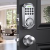 LNDU Keyless Entry Door Lock Deadbolt with Handle Set: 100