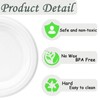 6inch Small White Paper Plates Compostable Plates,100Pcs Sturdy Sugarcane Party