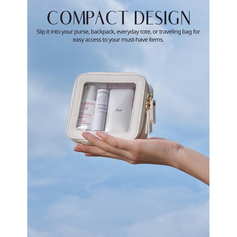 Small Cosmetic Bag for Purse Mini Makeup Bag for School