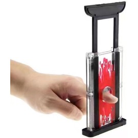 Junfamilee Black Magician's Finger Chopping Knife Guillotine Grass Knife Magically Cuts, Chalk, Thumb, Finger etc. Chopping Edge Magic Stage Show Party Atmosphere Party Show Entertainment Magic Trick