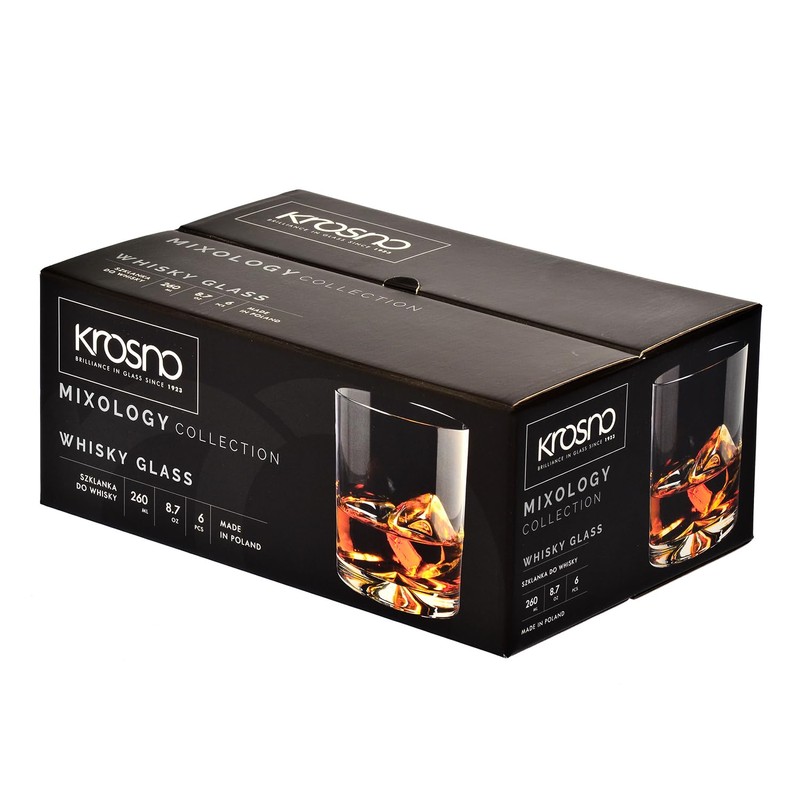 Krosno Whisky Glasses | Set of 6 | 11.8 oz