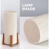 KUNJOULAM Modern Small Table Lamps, Nightstand Lamp with Linen Fabric