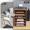Unionly, 6 Tier Adjustable Countertop Mail Sorter, Mailboxes With Name