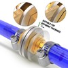 GASHER 10PCS Brass Hose Barb Thru-Bulk Bulkhead Fitting 1/4" to