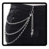Navoky Punk Jean Chain Star Goth Layered Y2K Pant Wallet