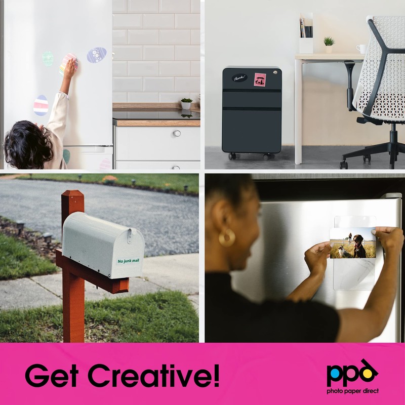 PPD PPD 5 Sheets A4 Inkjet Magnetic Matt Photo Paper