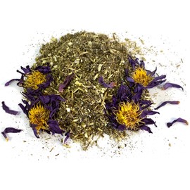 MQH Wholefoods™ Lotus Flowers Tea Herbal Pre Mix Mixed Blends Premium Quality! AVAILABLE IN 15+ BLENDS (Mugwort & Lotus Tea Mix, 25g)