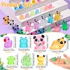 GSrenyu 126 Pcs Mini Resin Animals, Luminous Mini Animals Mini