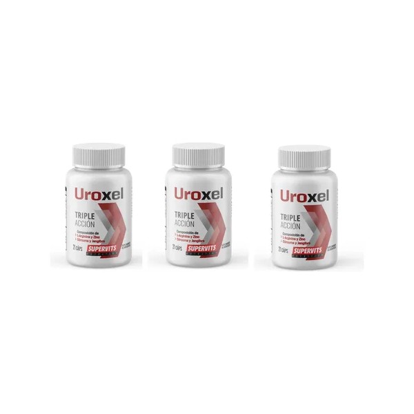 Supervits Uroxel L-arginina Apoyo A Próstata 21caps 3packsfn Sin Sabor