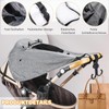 Awning Pram UV Protection 50+ and Waterproof, Sun Shade for