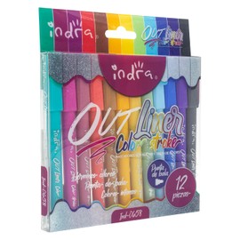 IND-0658 SET 12 MARCADORS OUTLINER