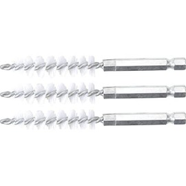 BGS 3078-12-N | Nylon Brush | 3-Piece | 12 mm | Drive External Hexagon 6.3 mm (1/4 Inch) | Hole Wire Brushes | for BGS 3078