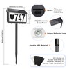 Brightever Solar Address Signs, House Number for Outside Waterproof, 3-Color
