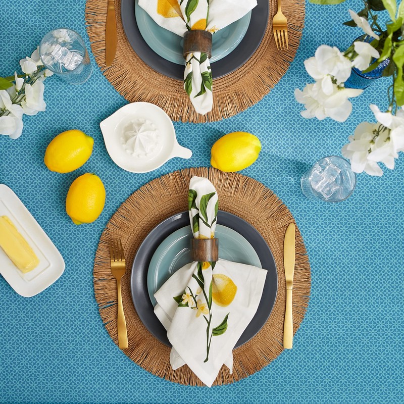 DII Outdoor Tabletop Collection - Mantel con Cremallera, Redondo, 60