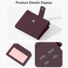 DAMAIKE Wallet Women Small Bifold Leather Wallet Woven Embossing Girls