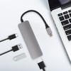 4 In 1 TypeC HDMI Converter Adapter Hub Support 3840x2160/30HZ(Gray)