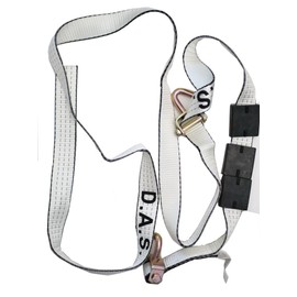 D.A.S. Car Hauler Straps - 3333lb Load Limit, Set of 4 Wheel Tie Down Straps for Car, Truck, and UTV Transport, Secure Car Tie Dow, Three Cleat Design | White Color