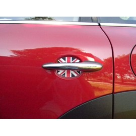 Cupeez for Cars Fits Mini Cooper British Flag Union Jack Car Door Handle Scratch Guard Protector Qty 2 Fits All…