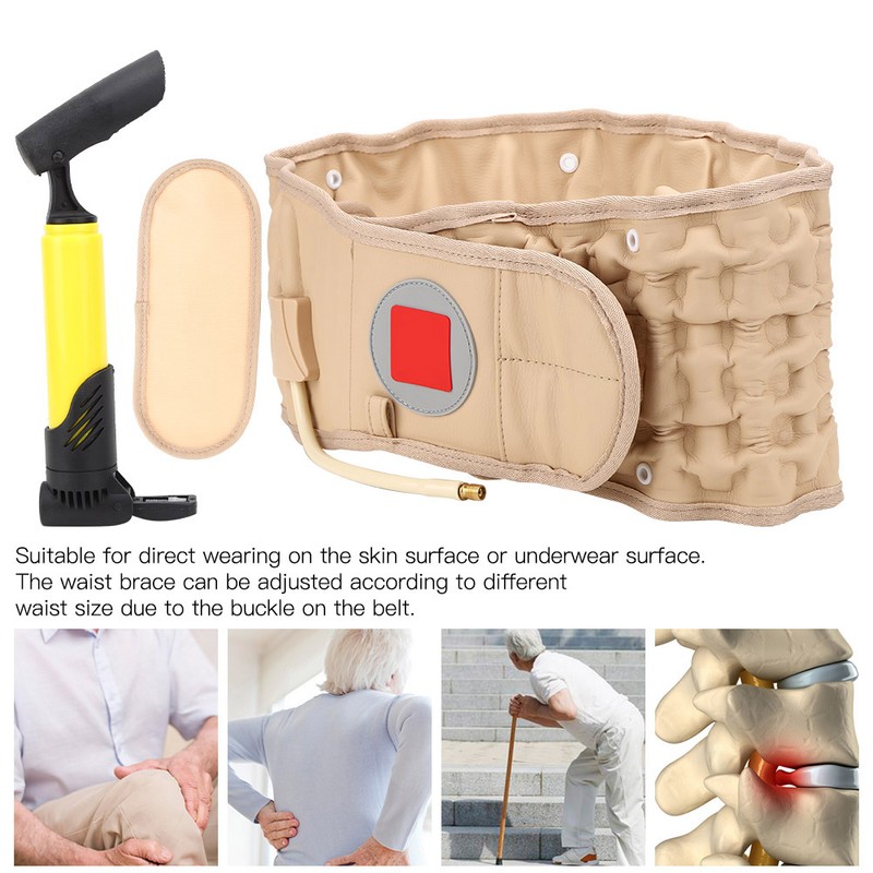 Back Decompression Waist Belt Lumbar Inflatable Traction Belt Air Waist