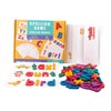 KOMBIUDA 1 Set English Letter Matching Game for Double Sided