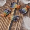 Justinstones Carved 7 Chakra Layered Gemstone Peace Angel Pocket Guardian