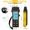 AOPUTTRIVER AP-846A CFM Anemometer Air Flow Meter with HVAC Manometer