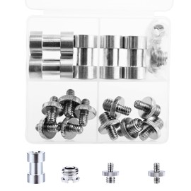 TAODAN 1 Set Aluminum Alloy 1/4-3/8 Conversion Screws Electronics Camera Accessories for Tripod/Ball Head